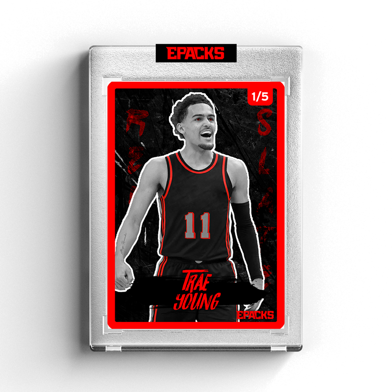 Trae Young Red Slate Card